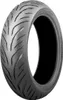 A studio shot of a motorcycle tire. Podgląd zdjęcia produktu