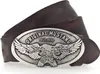 MUSTANG Leder Gürtel Classic Leather Belt W85 Dark Brown Produktbild-Vorschau 1