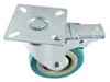 Lenkrolle 100mm Apparaterolle Vollgummi Bremse Stopper Produktbild-Vorschau 2