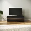 SONNI TV-Schränke Schwarz Hochglanz hängend holz 100 x 40 x Produktbild-Vorschau 2