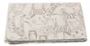 A folded baby blanket with a safari animal print. Produktbild-Vorschau