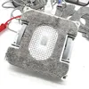 A window cleaning robot with a microfiber cloth and a white perforated center. Produktbild-Vorschau