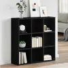 vidaXL Bücherregal Schwarz 98x29x97,5 cm Holzwerkstoff Produktbild-Vorschau 2