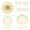 18szt serwis kawowy Split żółte paski porcelana 6 osób Podgląd zdjęcia produktu 5