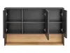 Szafka Łazienkowa Z Lustrem 100 Cm Szary Kosmos Dąb Artisan Podgląd zdjęcia produktu 8