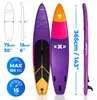 Thunder Sharpe Stand Up Paddle Board 365 cm Viola 150 kg Anteprima dell’immagine prodotto 2