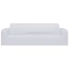 vidaXL Stretch Sofahusse 3-Sitzer Weiß Polyester-Jersey Produktbild-Vorschau 7