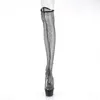 DELIGHT-3009 Damen Boots von Pleaser, Schwarz EU 41, US 11 Produktbild-Vorschau 7