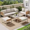 Ensemble de salon de jardin pour 6 à 7 personnes – Canapé Voir les images du produit 2