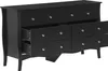 BELIANI Kommode Schwarz aus MDF Platte 40 x 130 x 75 cm Produktbild-Vorschau 4
