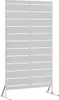 vidaXL Pare-vue Gris 100 x 50 x 180 cm Acier Voir les images du produit 1