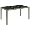 The Living Store 5-tlg. Garten-Essgruppe mit Kissen Grau Produktbild-Vorschau 4