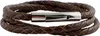 Lederkette 4 mm Herren Halskette Braun 17-100 cm lang mit Produktbild-Vorschau 1