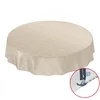 Tischdecke Wachstuch Einfarbig Beige Robust Wasserabweisend Produktbild-Vorschau 2