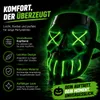 LED Grusel Maske - wie aus Purge steuerbar, Gesicht Produktbild-Vorschau 3