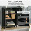 Credenza HOMCOM con ante a lamelle e ripiani regolabili Anteprima dell’immagine prodotto 4