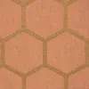 SCHÖNER LEBEN. Vorhang Waben Sechseck apricot gold metallic Produktbild-Vorschau 5