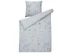 A folded duvet cover and a pillowcase with a floral pattern on a white background. Náhled obrázku produktu