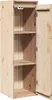 An open wooden cabinet with shelves. Voir les images du produit