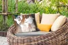MuchoWow® Outdoor Kissen - Weltkarte - Holz - Weiß - 50x30 Produktbild-Vorschau 3