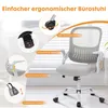 Bürostuhl – Ergonomischer Sitz – Sessel mit 90° klappbarer Produktbild-Vorschau 5