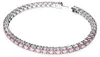 Swarovski Matrix Tennis, ronde slijpsel, roze, rhodine Productafbeelding-voorbeeld 2