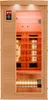 An image of an infrared sauna cabin, shown from the front with the door open. Produktbild-Vorschau