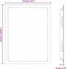 vidaXL Klapa dostępowa biała 43 x 33 x 3 cm stalowa Podgląd zdjęcia produktu 8