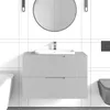 RODAN | Hänge Badschrank - 80 cm - Weiß - Elegante MDF Produktbild-Vorschau 2