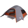 vidaXL Tenda da campeggio a cupola 4 persone Grigio Anteprima dell’immagine prodotto 3