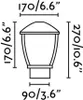Faro 74997, Außensockel-/Pfostenbeleuchtung, Dunkles Grau, Produktbild-Vorschau 2