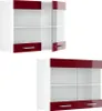 Küchenglasschrank Vicco R-Line Rot Hochglanz 80 cm, Model Produktbild-Vorschau 5