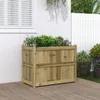 vidaXL Bac à plantes 90x50x70 cm Bois de pin imprégné Voir les images du produit 2
