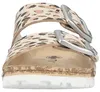 Auf dem Bild ist ein flacher Schuh in der Farbe Beige zu sehen der eine unkomplizierte und elegante Form hat. Der Schuh wird von der Seite präsentiert und zeigt die klare Silhouette sowie das Material. Produktbild-Vorschau
