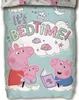 Peppa Pig characters on a blue background with clouds and stars. Produktbild-Vorschau