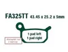 EBC Brakes Bremsbeläge Satz Bremsklötze FA325TT Produktbild-Vorschau 3