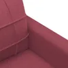 vidaXL 3-Sitzer-Sofa Weinrot 180 cm Stoff Produktbild-Vorschau 6
