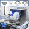 Duronic DW5 BK Tischgeschirrspüler, Mini Geschirrspüler für Produktbild-Vorschau 2