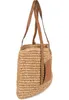 styleBREAKER Korbflecht Schultertasche aus Papierstroh mit Produktbild-Vorschau 3
