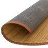 Homestyle4u Bambusová rohožka Brown 120cm round Bambusový Náhľad obrázku produktu 5