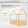 Juskys Kinderbett Marli 80 x 160 cm mit Matratze, Produktbild-Vorschau 2