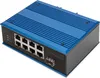 DIGITUS Switch Ind. 8-Port  10/100      PoE Unmanaged blau Produktbild-Vorschau 1
