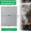 3 filtros de grasa metálicos para campana extractora, de Vista previa de la imagen del producto 2