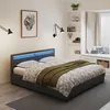 A bedroom scene with a bed, nightstands, and a window seat. Anteprima dell’immagine prodotto