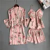 5PC Schlafanzug Damen Pyjama Set Mode Dessous Unterwäsche Produktbild-Vorschau 3