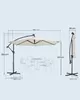 SONGMICS Ampelschirm 350 cm, mit Beleuchtung,  UV-Schutz Produktbild-Vorschau 8