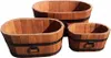 Portafiori in legno di pino 60x38xH31, noce Anteprima dell’immagine prodotto 2