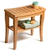 Decopatent® Bambus Badezimmer - Saunabank mit Stauraum - Produktbild-Vorschau 4