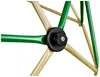 Close-up view of the central connection point of a climbing dome structure, showing the junction of several metal poles and a black connector with a silver screw. Produktbild-Vorschau