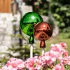 Rosenkugel aus Glas, 16cm, grün Produktbild-Vorschau 2